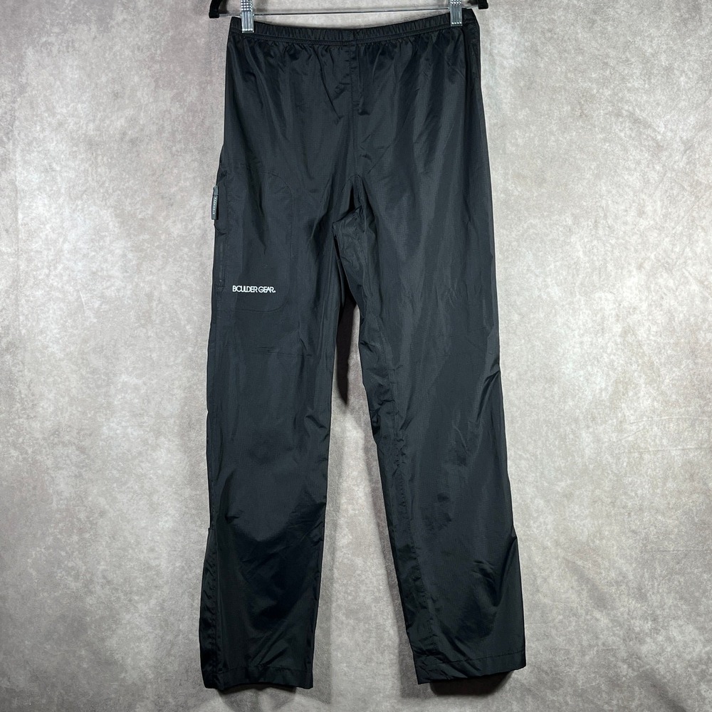 Boulder Gear Stratus Rain Pants Mens Size XL Black Packable Waterproof 4116R‎